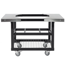 Carrello Primo con ripiani laterali in acciaio inox per Oval Junior