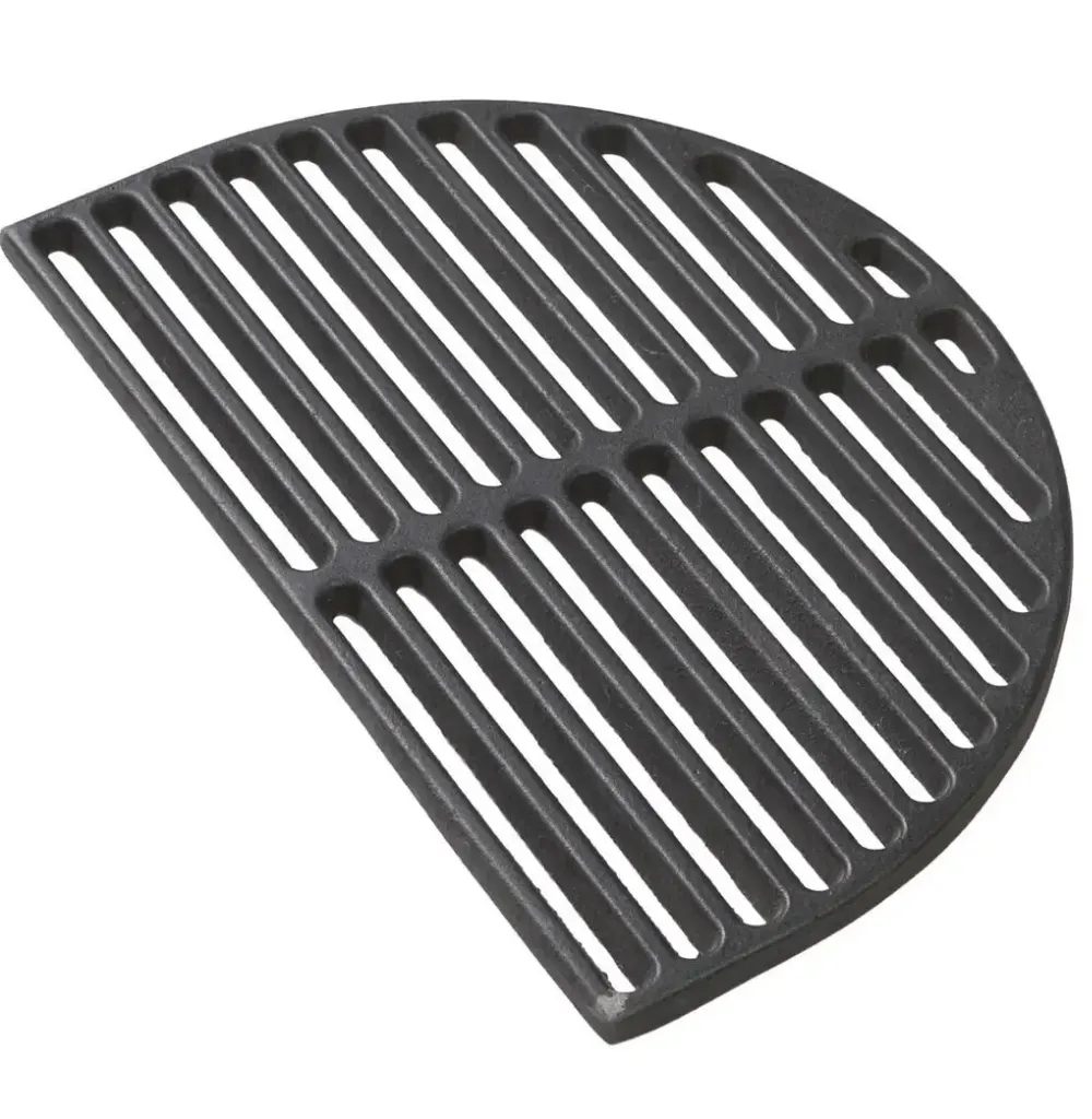 [PG00361] Primo Oval Extra Large Half-Moon Cast Iron Grate Grill