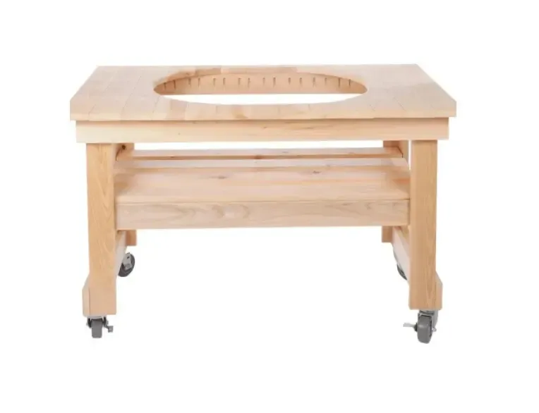 [PG00602] Primo Grill Kompakt Zypressentisch für Oval XL 400