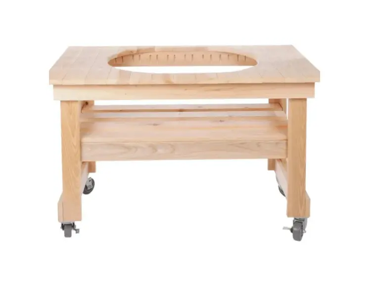 [PG00602] Primo Grill Tavolo compatto in cipresso per Oval XL 400