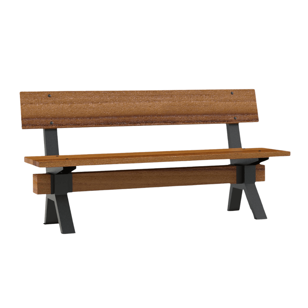 Masuria Country Bench 170cm (Black)