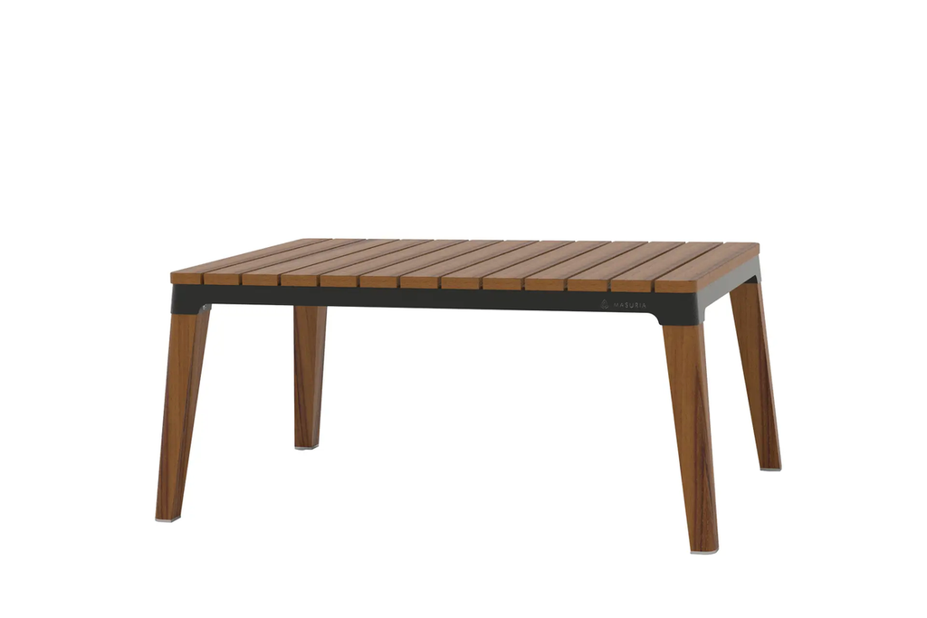 Masuria Nexo Moderner Couchtisch mit Stahlrahmen (Black)