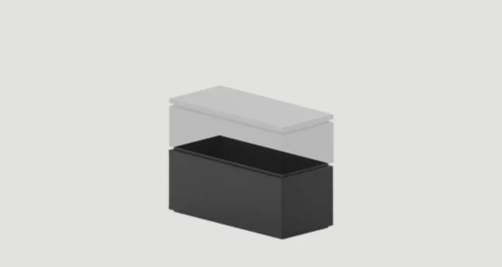 Fogher Garden Chest frame extension L100 x D45 x H45 - 01