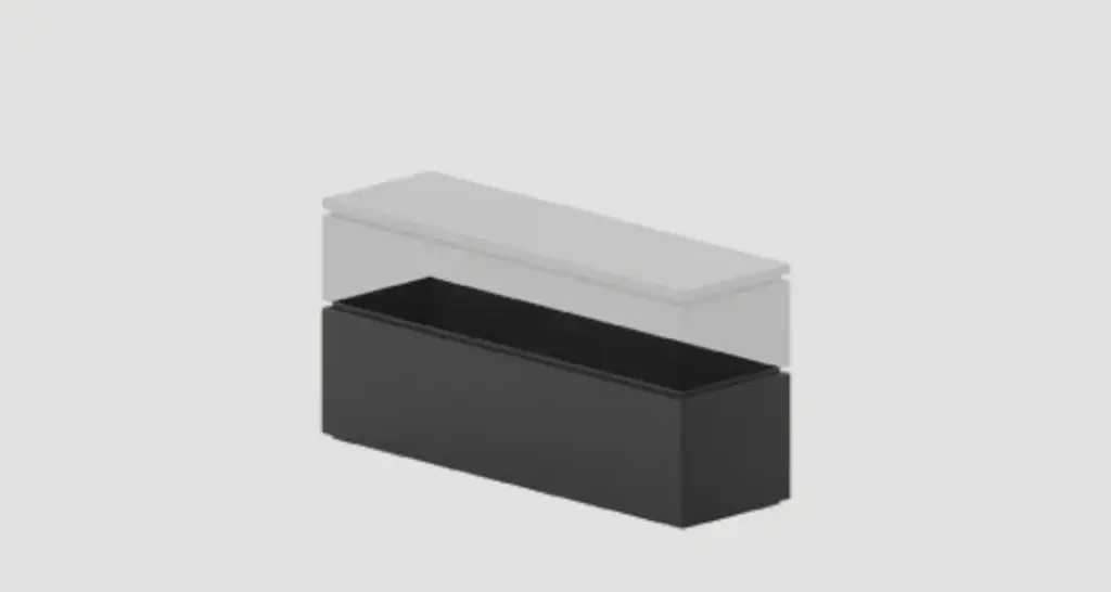 Fogher Gartentruhen-Rahmenverlängerung L150 x T45 x H45 - 01