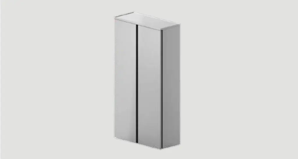 Fogher Außen-Aufbewahrungsschrank L100 x T45 x H200 - 05