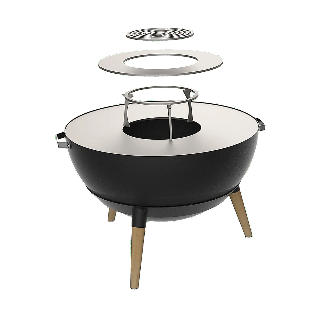 Masuria Nexo Boule 1000 Grill and Fire Pit - Black