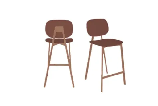 Fogher Agher Kit 2 Stühle Obsidian