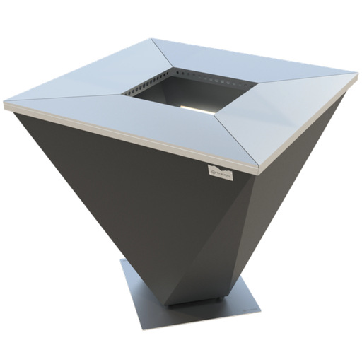 Theiss Cevio Smokeless Square Outdoor Fire Pit Grill