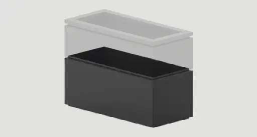 [1084371.0-01] Fogher Planter frame extension L100 x D45 x H45 - 01