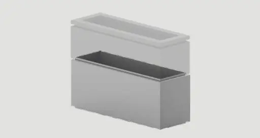 [1084370.0-05] Fogher Planter Frame Extension L100 x D33 x H45 - 05