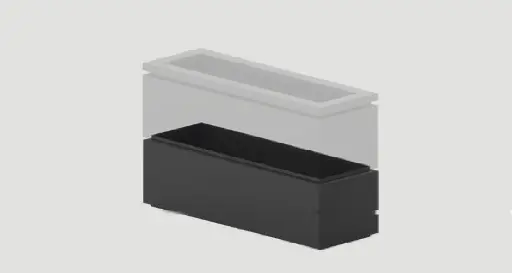 [1084369.0-01] Fogher Planter frame extension L100 x D33 x H33 - 01