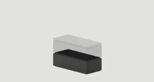 [1084372.0-01] Fogher Garden Chest frame extension L100 x D45 x H33 - 01