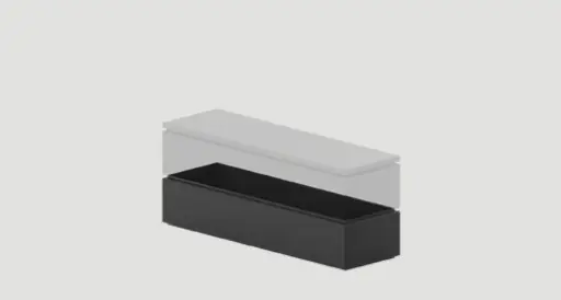 [1084376.0-01] Fogher Garden Chest frame extension L150 x D45 x H33 - 01