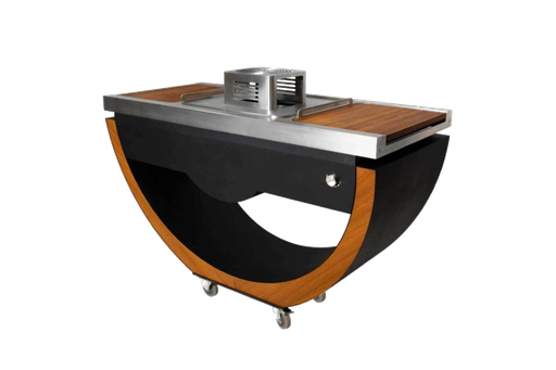 Masuria Narie Corten Steel Outdoor Kitchen Island