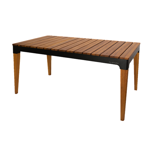 Masuria Nexo Iroko Holz-Esstisch für den Aussenbereich