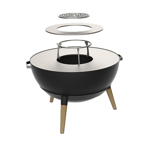 Masuria Nexo Boule 1000 Grill- und Feuerschale - Schwarz